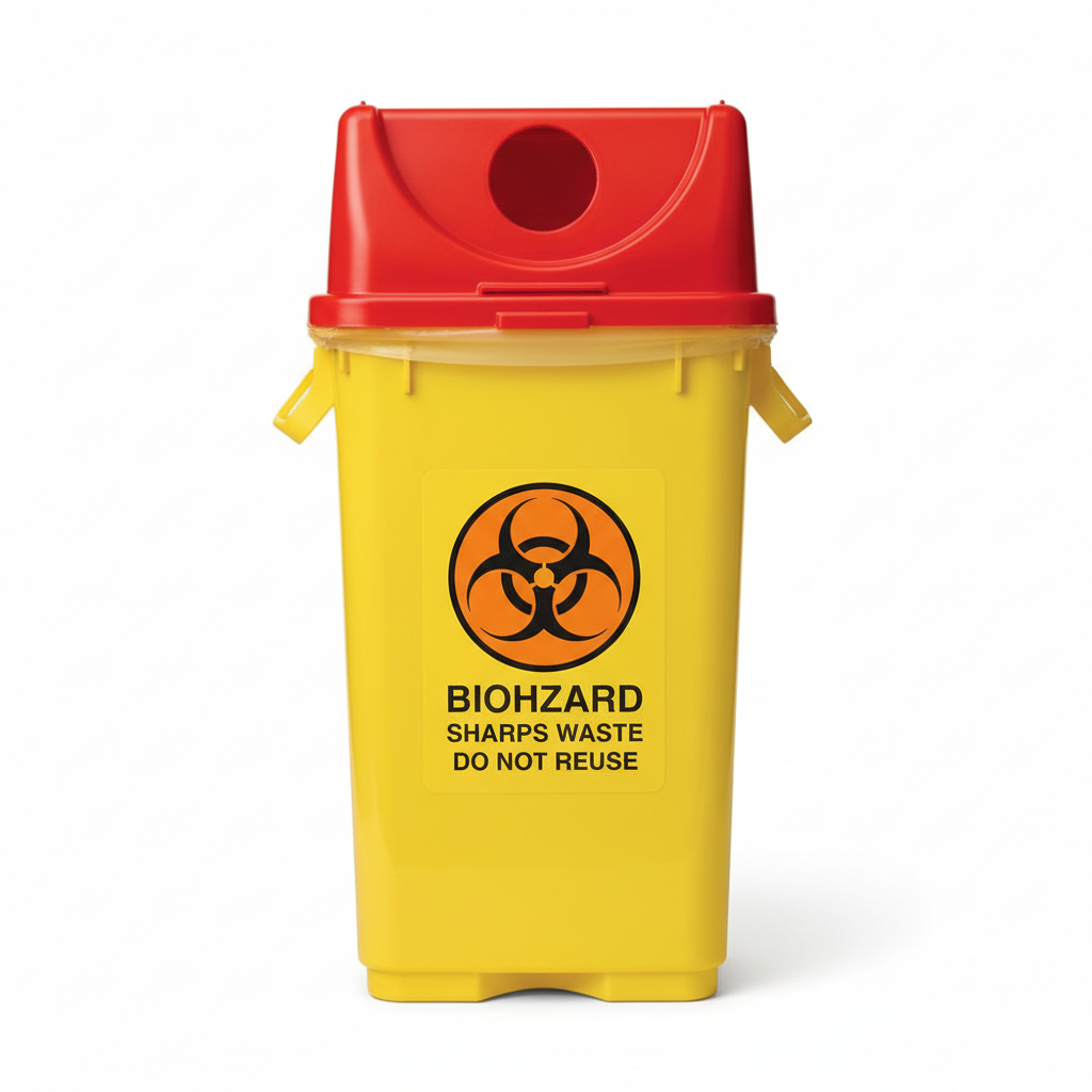 5 litre medical sharps disposal bin
